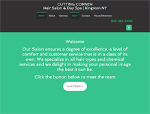 Tablet Screenshot of cuttingcornerny.com